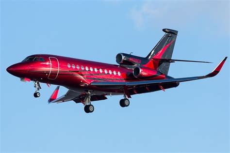 8X Red And Black Falcon Private Jet Plane Super Luxury Cars Luxury