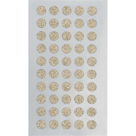 Paper Poetry Sticker Kreise Glitter Gold Blatt