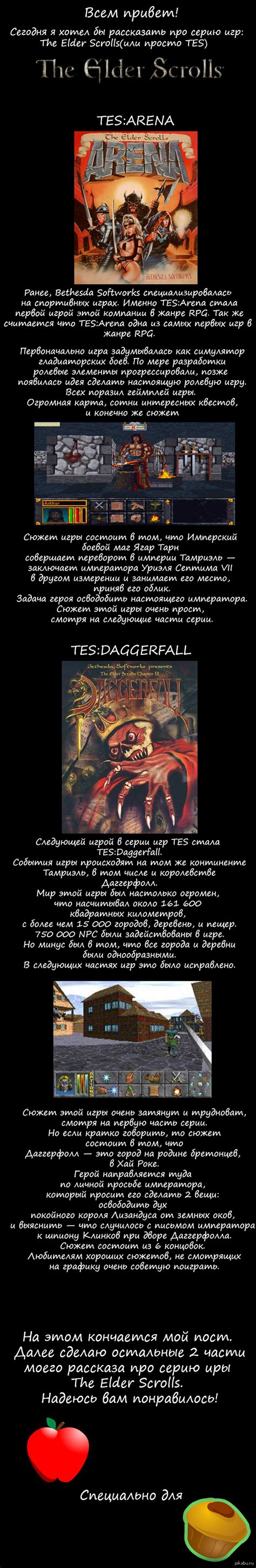 История The Elder Scrolls Часть 1 Пикабу