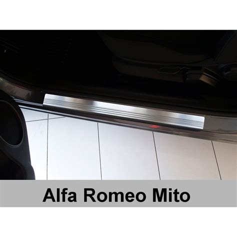 Stainless Steel Door Sill Plate Protectors For Alfa Romeo Mito