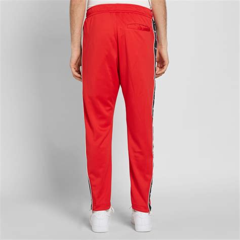 Nike Taped Poly Track Pant University Red And White End Global