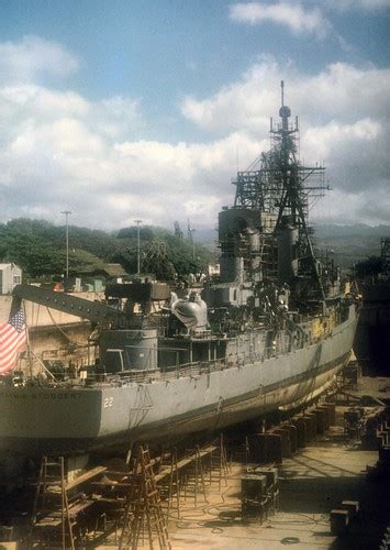 19680400s 06 Uss Benjamin Stoddert Ddg 22 Drydock 4 Pearl Flickr