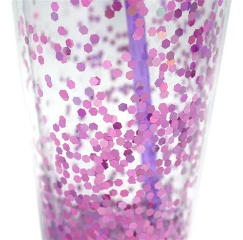 Vasos Glitter Con Tapa Y Popote Decorados Colores En Zapopan