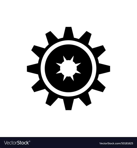 spur gear icon royalty  vector image vectorstock