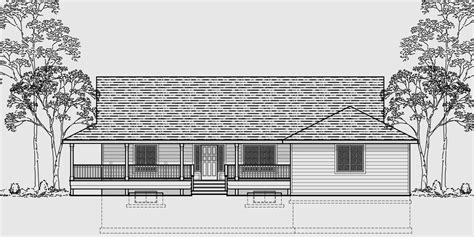 One Story House Plans With Basement And Wrap Around Porch