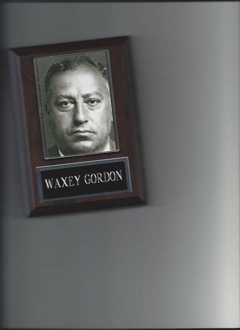 Waxey Gordon Plaque Mafia Organized Crime Mobster Mob Mug Shot Mobs Gangsters And Criminals