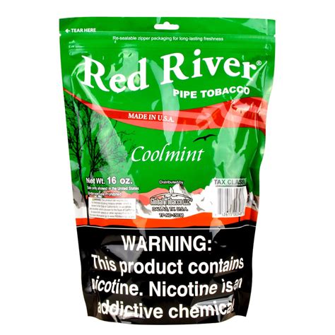 Red River Cool Mint Pipe Tobacco 16 Oz Bag Tobacco Stock