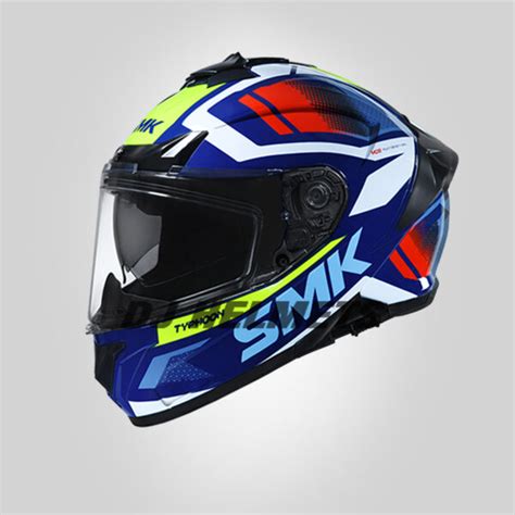 Smk Typhoon Thorn Blue White L Dj Helmets