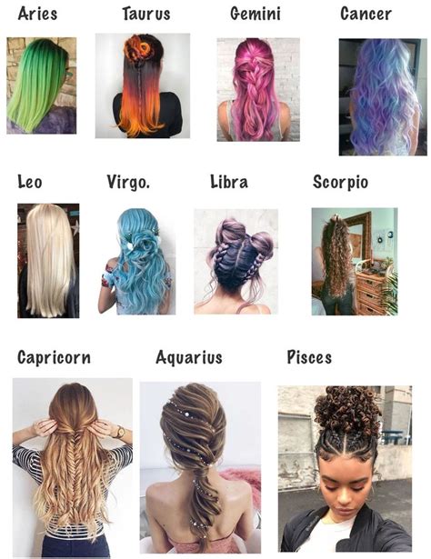 Zodiac Hairstyles Zodiac Hairstyles Hairstyles Zodiac Signs Hairstyle Zodiac Hair Styles