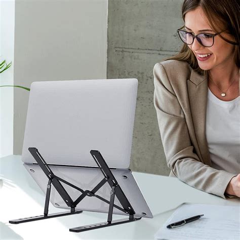 Products 9 Levels Height Adjustable Alumiinum Alloy Portable Laptop Stand