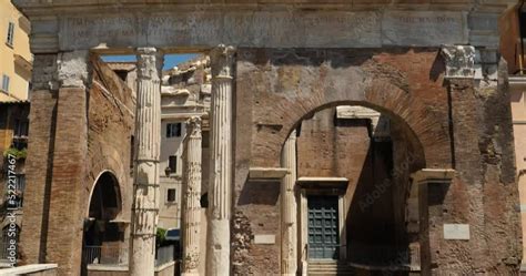 Portico Of Octavia Porticus Octavia Porticus Octaviae Located Near