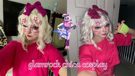 Grwm As Glamrock Chica Five Nights At Freddys Cosplay Youtube