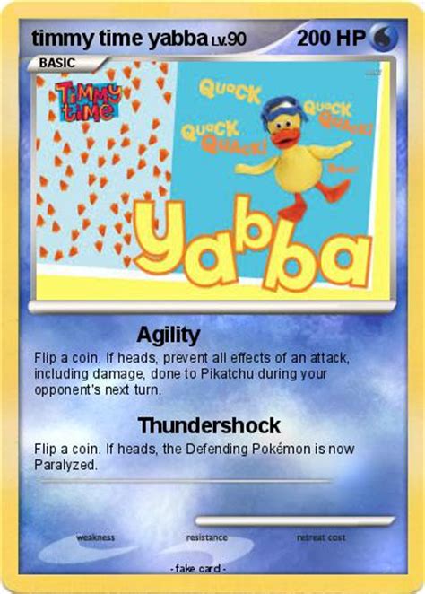 Pokémon timmy time yabba - Agility - My Pokemon Card