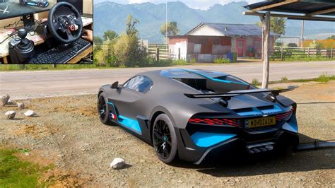 Sports Car With 1500hp Bugatti Divo Forza Horizon 5 Steering