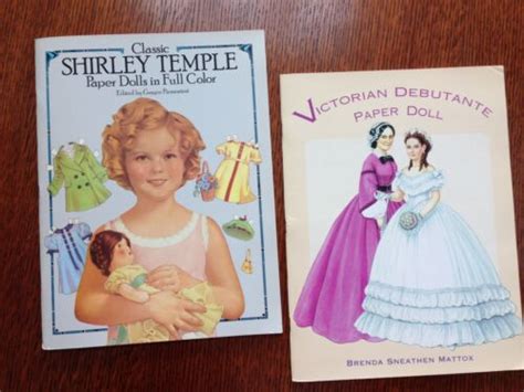 Victorian Debutante Paper Doll And Shirley Temple Paper Doll Books