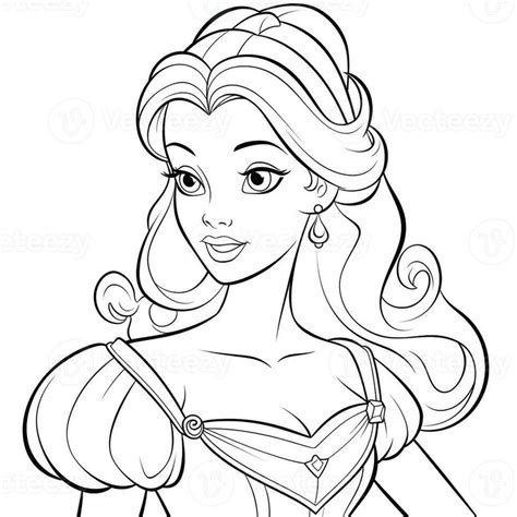 Disney Princess Belle Coloring Pages