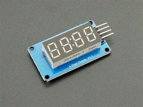 Tm1637 4 Digit 7 Segment Red Display Module Protosupplies