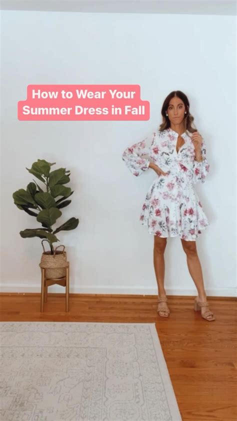 How To Wear Your Summer Dress In The Colder Months Fall Styling Tips