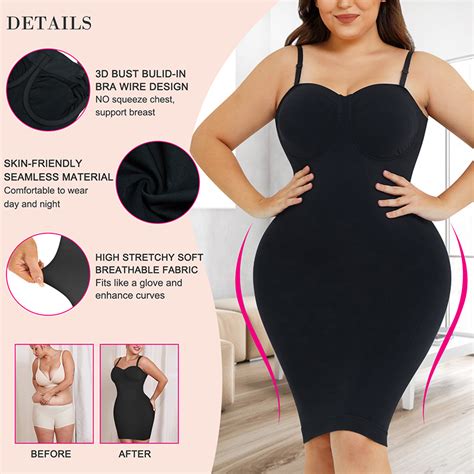 Strapless Body Shaper Slips Seamless Tummy Control Shaper Dress Bodycon