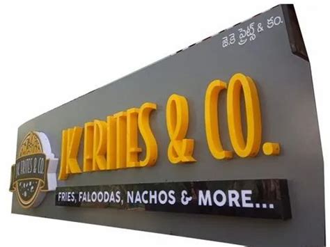 Restaurant 3D Acrylic Sign Board at Rs 950/sq ft in Hyderabad | ID ...