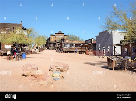 Goldfield Ghost Town Street Scene En Apache Junction Arizona Cerca