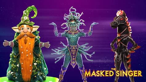 Gnome And Medusa Costumes Revealed Masked Singer Season Youtube