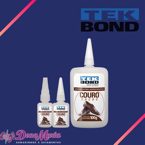 Cola Sapateiro Couro Tekbond Shopee Brasil