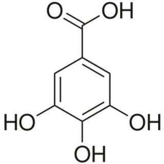 Chemical structure of gallic acid. | Download Scientific Diagram