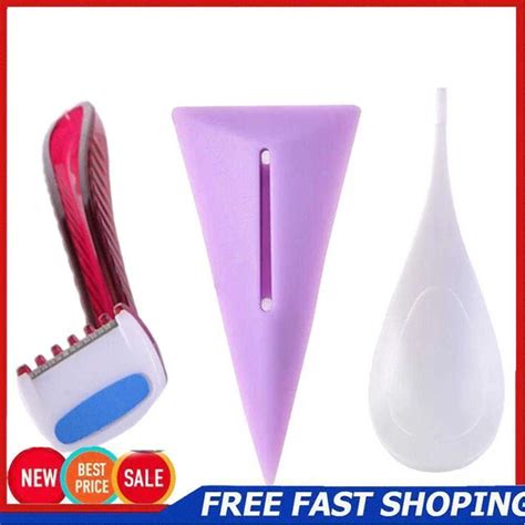 WOMEN BIKINI DEDICATED Privates Shaving Stencil Female Pubic Hair Razor