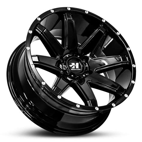 ford ranger next gen hussla gatling gloss black wheel #15358
