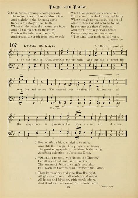 The Academic Hymnal 167 Ye Servants Of God Your Master Proclaim