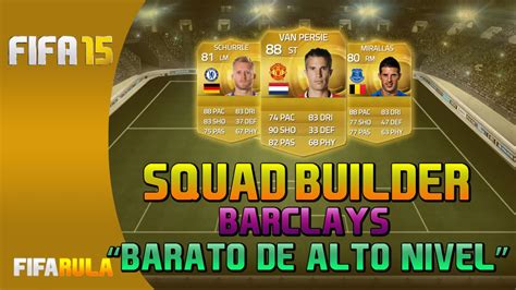 FIFA 15 Squad Builder Barclays Barato de alto nível 60 FPS