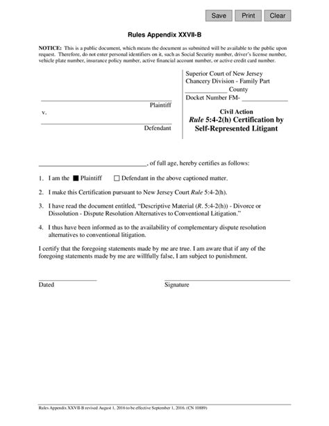 Fill Free Fillable Forms NJ Judiciary