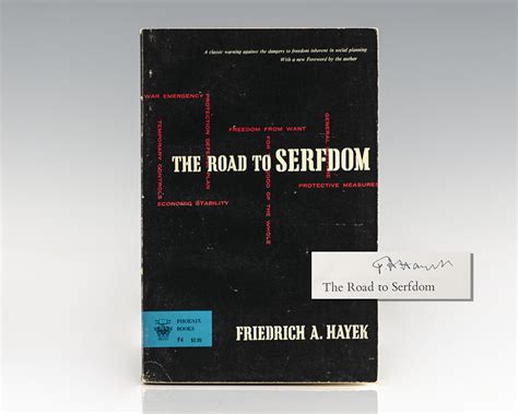 The Road To Serfdom First Edition Signed Hayek