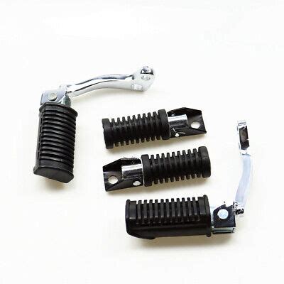 Black Motocross Front Rear Foot Pegs Footrests Foot Pedals For Suzuki