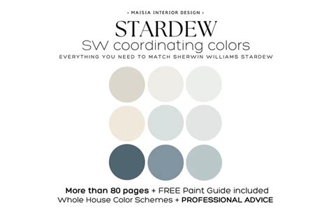 Stardew Sherwin Williams Color Palette Coastal Color Palette Beach