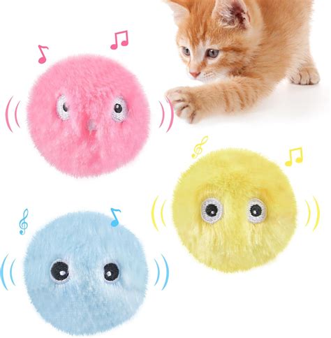 Pi Ces Balle Chat Jouet Pour Chat Interactif Boules Interactives En