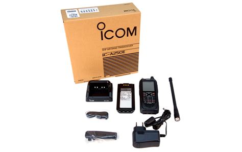 ICOM IC A25CE VHF Handheld Aviation Radio With GPS And Bluetooth