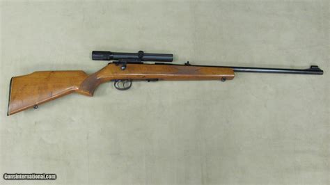 Anschutz Model 54 Sporter 22 Lr With Checkered Stock Double Set Triggers And Bushnell 3x8 Scope