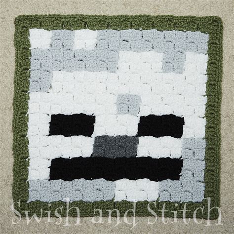 Minecraft C2c Crochet Afghan 12 Block Crochet Along Swish And Stitch