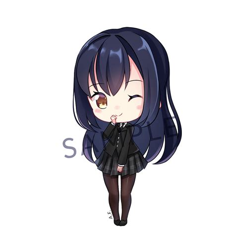 Chibi Commission 3 Oc Hana Tanezaki Arctic Fox Illustrations Art