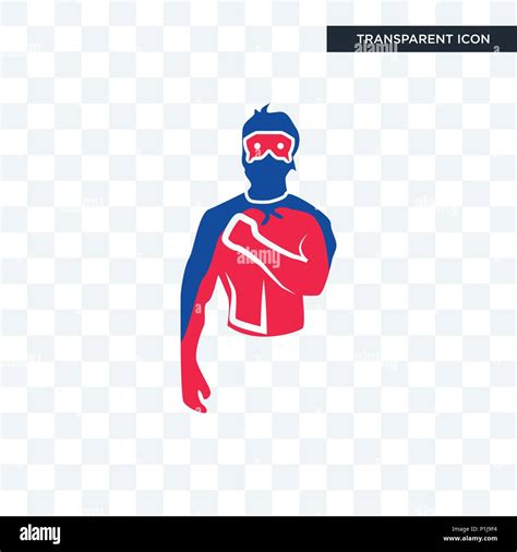 generic superhero vector icon isolated on transparent background ...