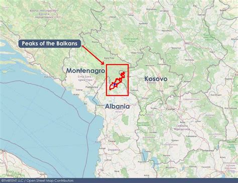 Peaks Of The Balkans Overview Map Tmbtent