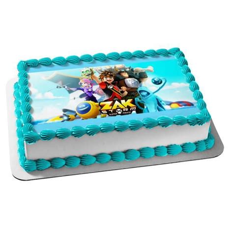 Zak Storm Super Pirate Cartoon Cece Lejune Crogar And Clovis Edible