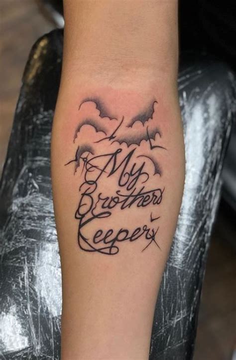 50 Best My Brothers Keeper Tattoos Ideas And Meanings Tattoo Me Now