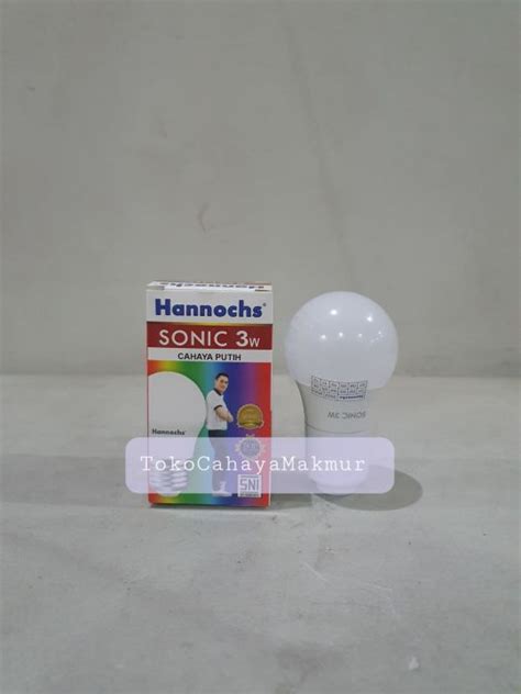 Lampu Bohlam Led Sonic W Watt Hannochs Cooldaylight Lazada Indonesia