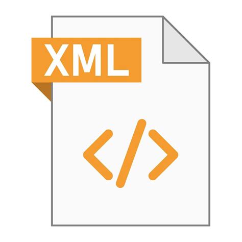 Modern Flat Design Of Xml File Icon For Web 22208598 Vector Art At Vecteezy