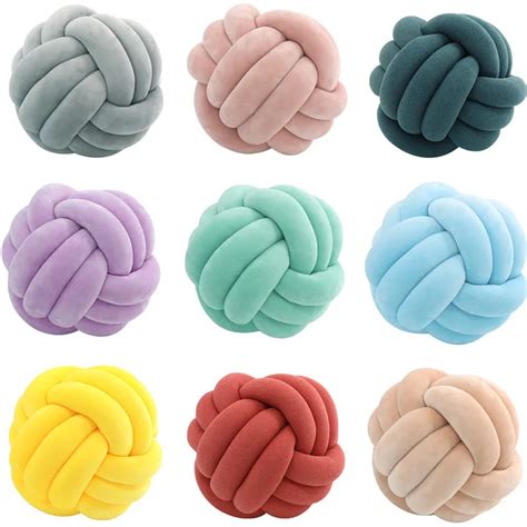 Inyahome Soft Knot Ball Kissen Runde Kissen Kissen Kinder Home