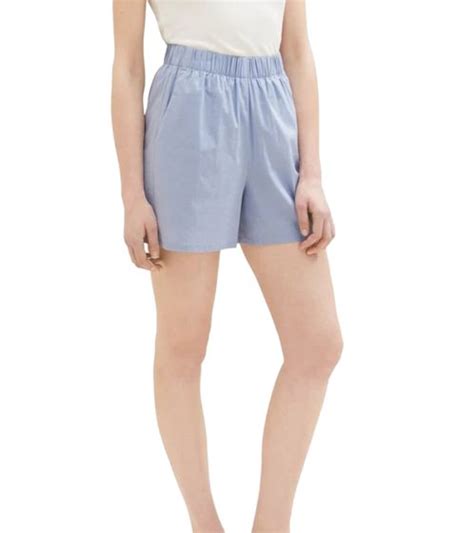 Tom Tailor Easy Cotton Sho Damen Sommer Shorts Nachhaltige Baumwoll