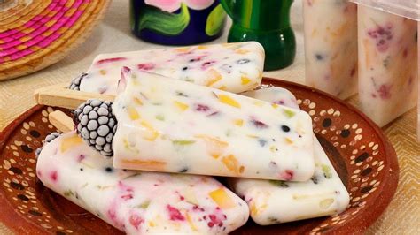 Paletas De Yogurt Con Frutas YouTube